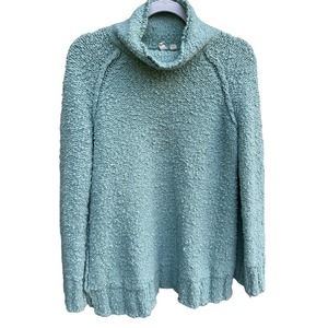 Anthropology Moth Woman's Juliet Turtleneck Sweater Sz. Small Mint Soft